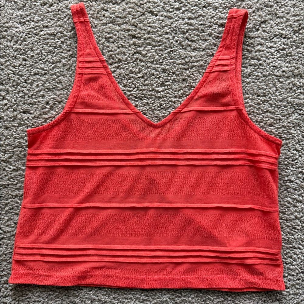 Topshop Coral Tank Top